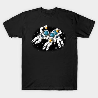 Astronaut Drink Beer In Space T-Shirt